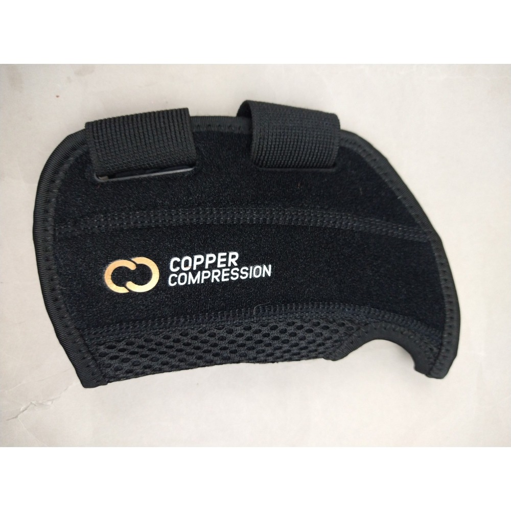 COPPER COMPRESSION Wrist Brace Left Hand S/M‎ Unisex; Black
